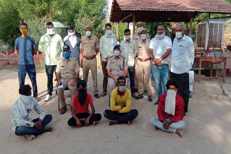 Rajasthan News,  Jaitaran police,  inter-state thief gang,  The Jaitaran police caught the thieves,  Police caught thief gang in Pali , Interstate thief gang busted