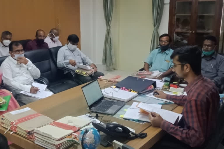 administration meeting with horticulture, agriculture and fisheries officials in nellore