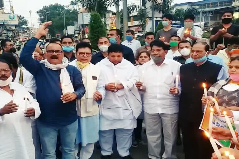 Jharkhand Congress paid tribute to martyred soldiers in ranchi