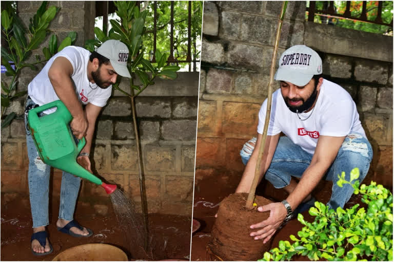 hero Vishwak Sen participate Green India Challenge