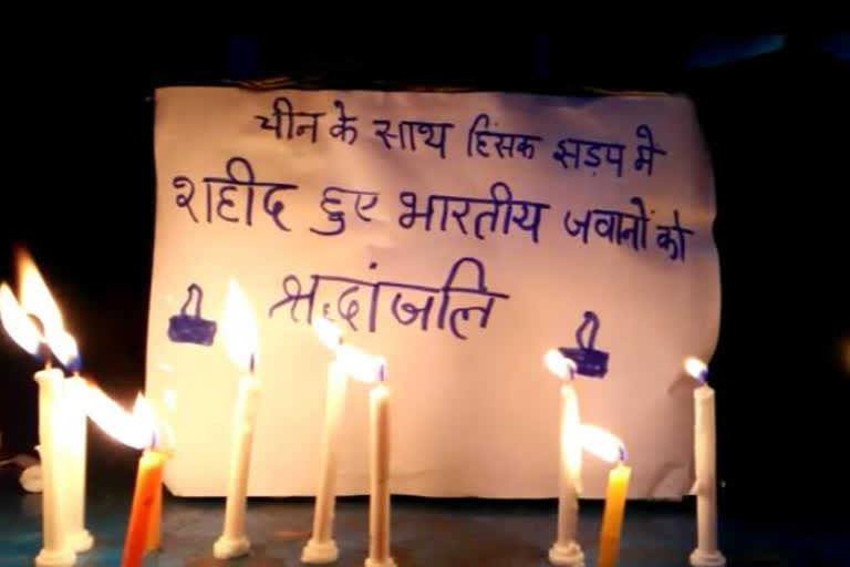 Tributes paid to soldiers killed in China attack in jatashankar dham of chhatarpur