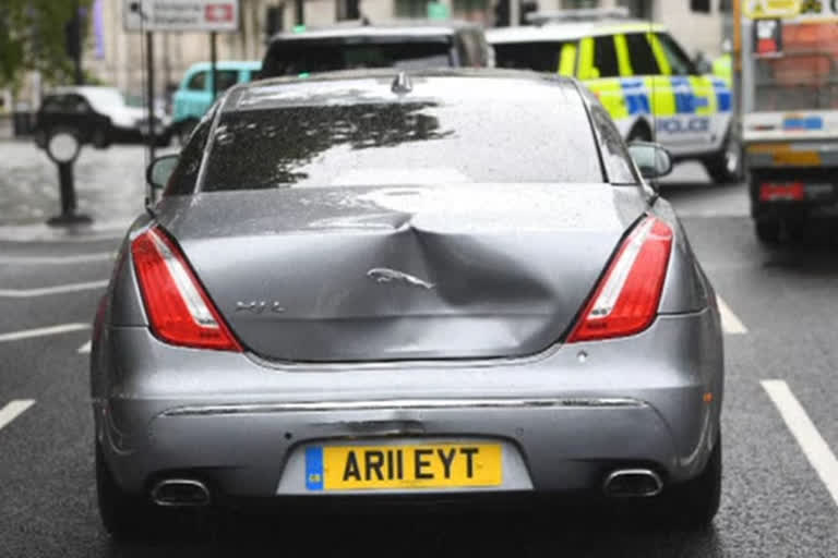 UK PM unhurt in car crash