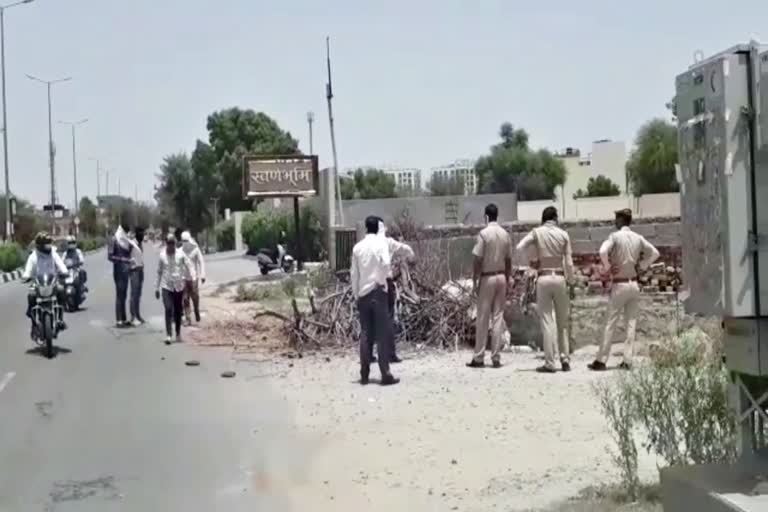 Action against encroachment, Jaipur Municipal Corporation Action