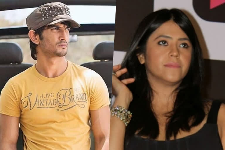 sushant singh rajput, Ekta kapoor, ETVbharat