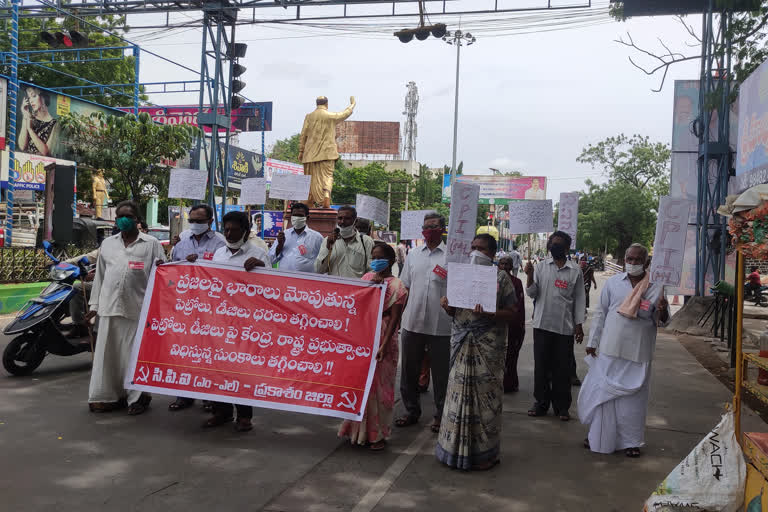 Left parties protest