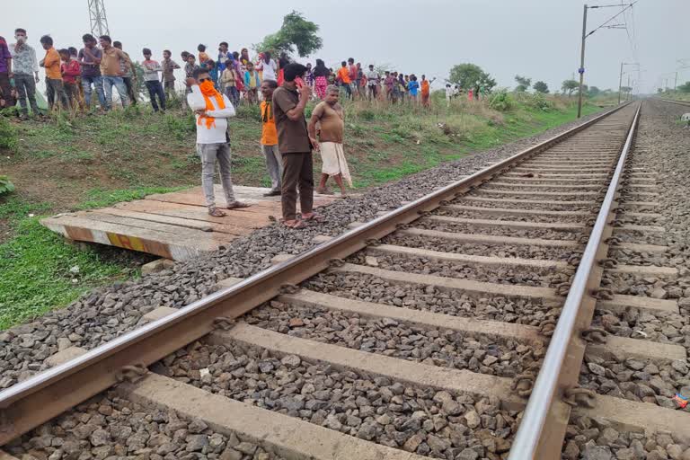 minor thrashed by train