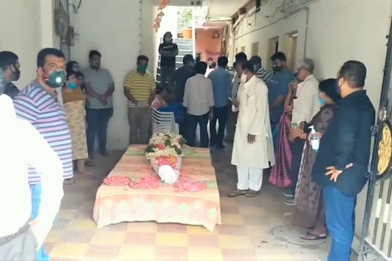 Sujatha's husband after the post mortem