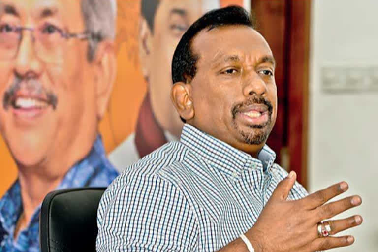 Sri Lanka's former sports minister Mahindananda Aluthgamage