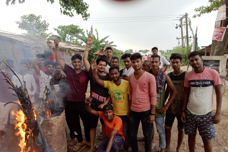 Protest against Chinese president in darbhanga