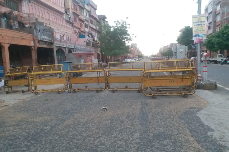 Partial curfew implemented in jaipur, पुलिस कर्फ्यू, जयपुर न्यूज