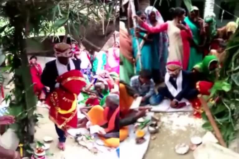 A man was married to an effigy in Ghurpur as per his father's wish.