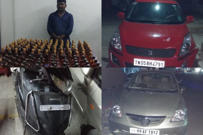 liquor seized in chennai