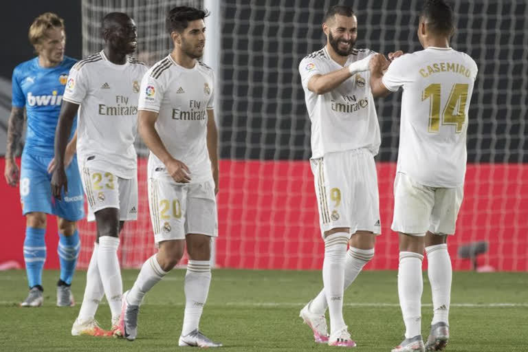 La Liga: Benzema nets brace as Real Madrid beat valencia 3-0