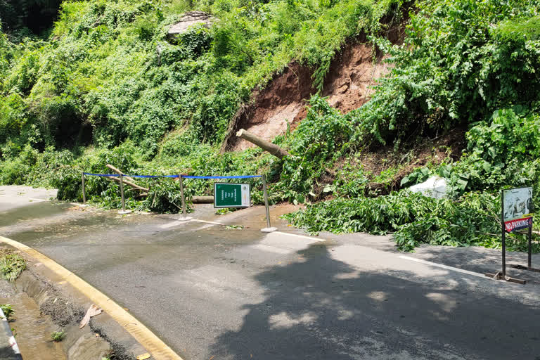 Main road to Maa kamakhya blocked due to landslide