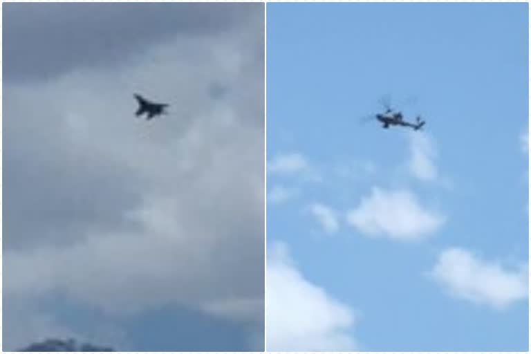 fighter jet activity seen in Ladakh's Leh