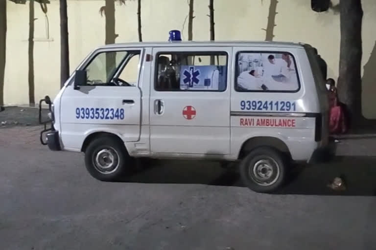 dead body in ambulance