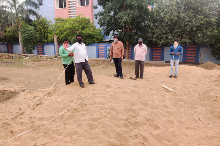 sand seized at alampur in jogulamba gadwal district