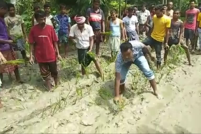 Road Protest at North Abhayapuri