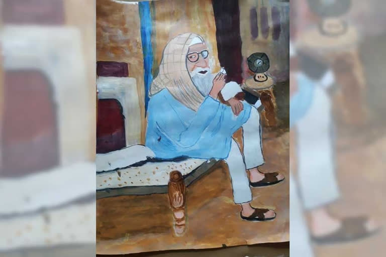 Big B's differently-abled fan paints actor using feet