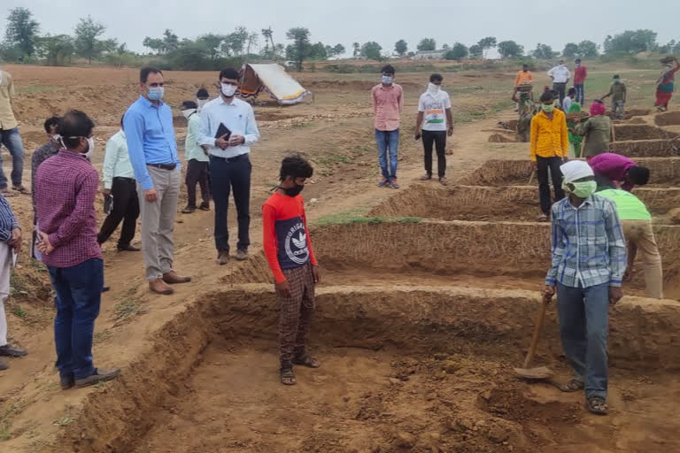 review meeting of MGNREGA works under water conservation in Aravalli