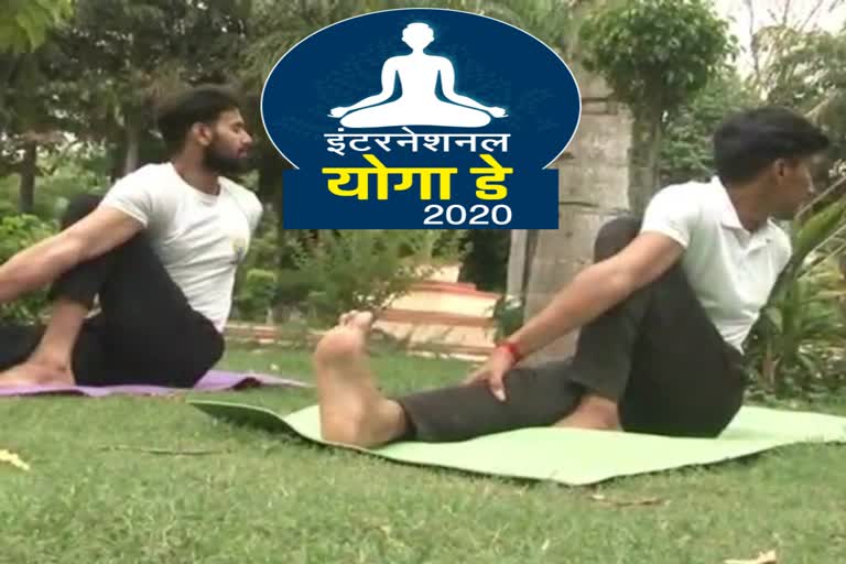 fight corona on World Yoga Day