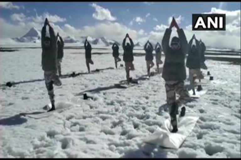 ITBP JOWAN PERFORM YOGA