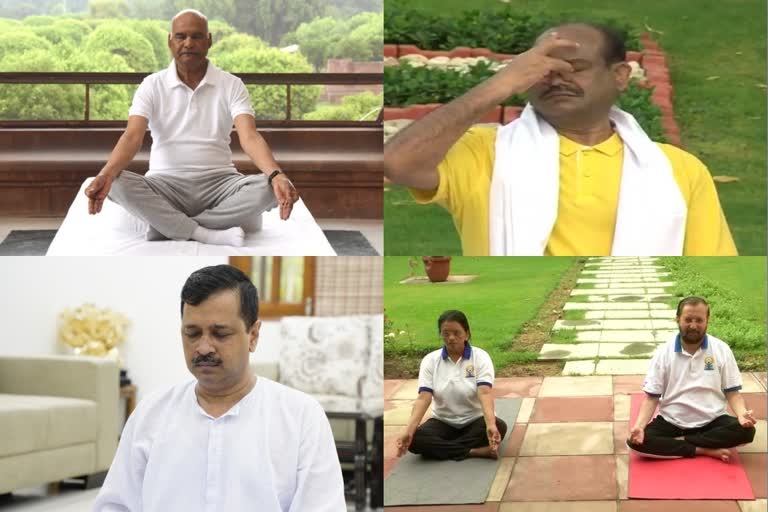 Celebrities participated in the Sixth Yoga Day