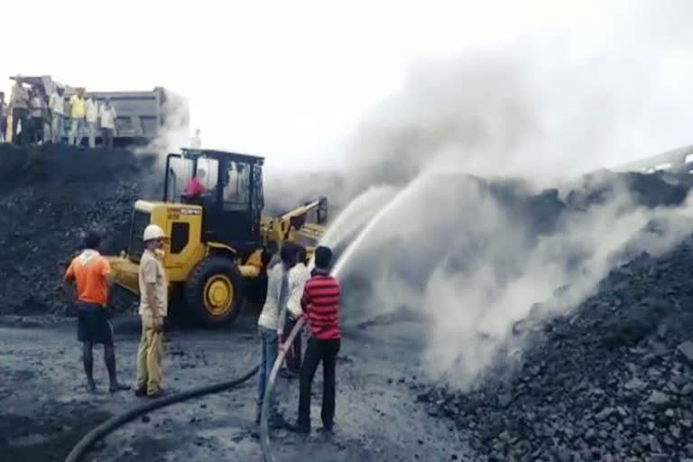 Landslide and gas leakage at BCCL siding in dhanbad