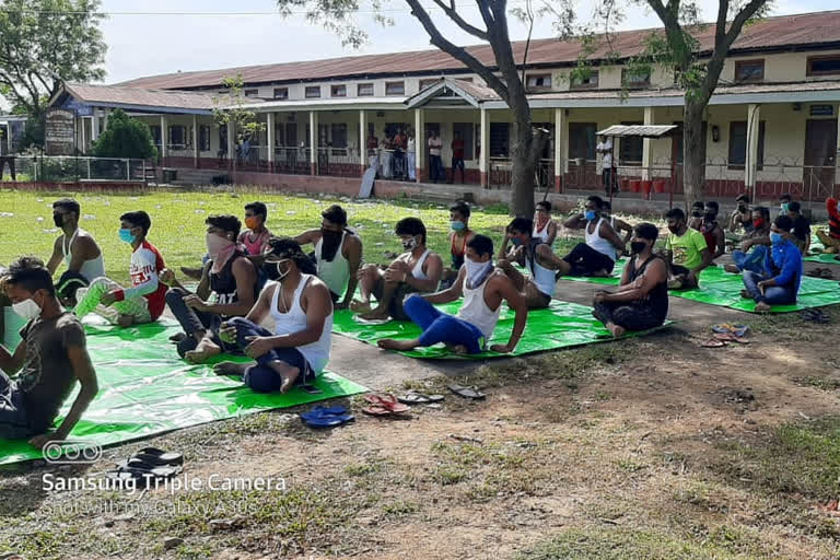 International Yoga Day celebrate in Hojai