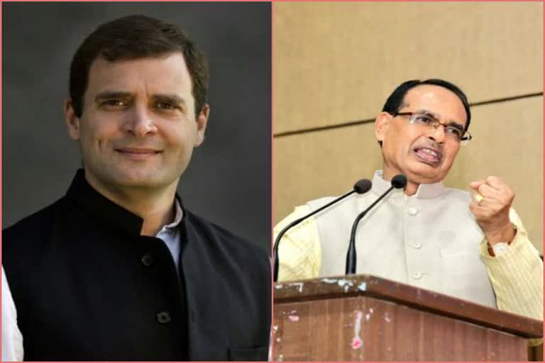 CM Shivraj - Rahul Gandhi