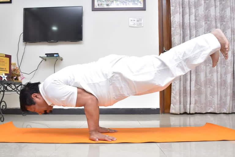 minister alul borah on international yoga day