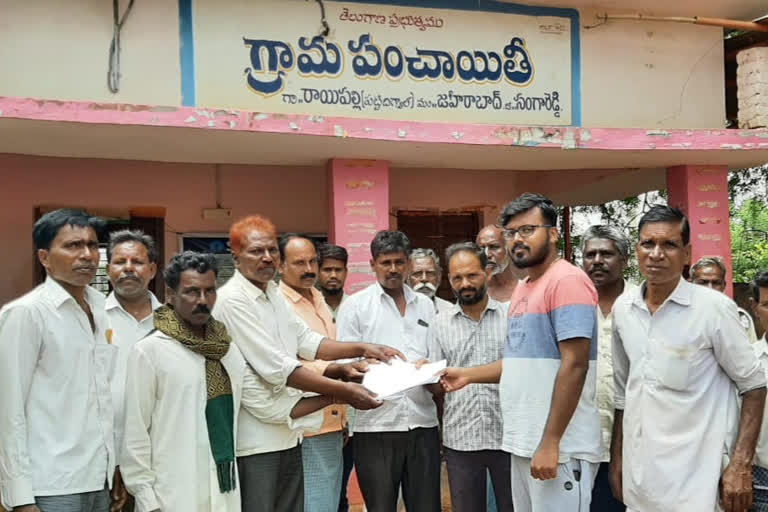 Sprouted concessional Soybean seeds at Zeherabad in Sangareddy district