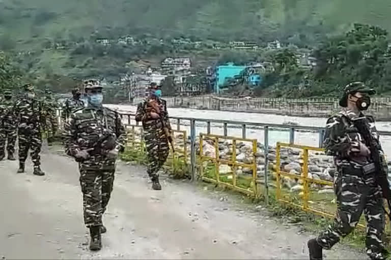 Indian army officials inspect China-Nepal border in Pithoragarh