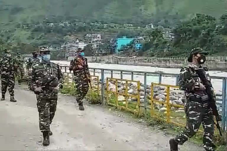 Indian army officials inspect China-Nepal border in Pithoragarh