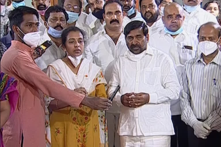 Minister jagadheesh reddy on colonel santhosh babu family