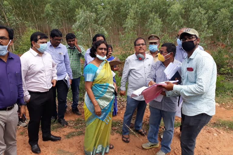 visakha dst grayhonds lands visited by collector and revenue officers