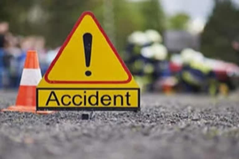 road accident at bhagyalatha colony