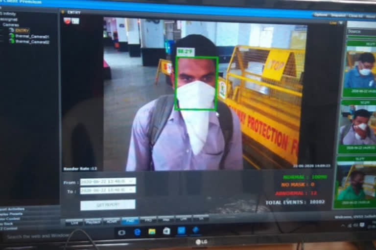 Contactless thermal imaging camera installed at Itarsi Junction