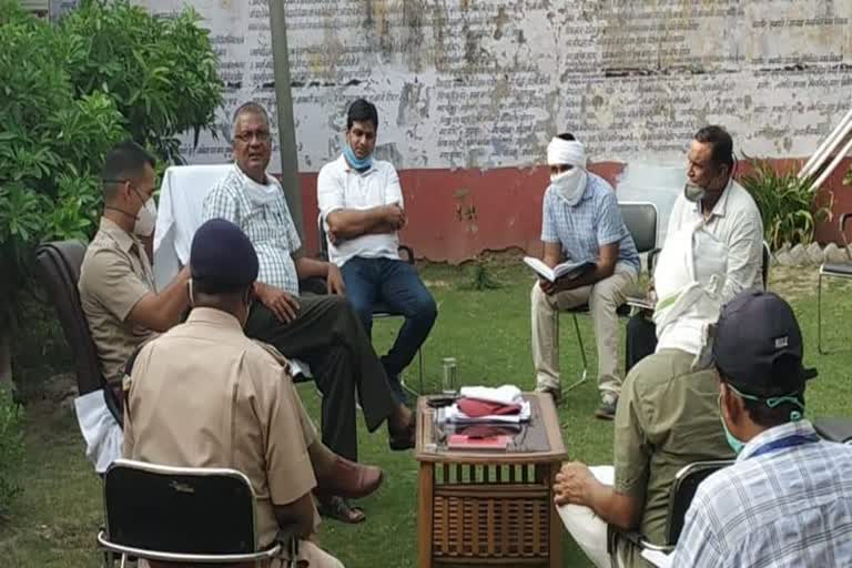 Inspection of dholpur collector,  Corona case in Bari