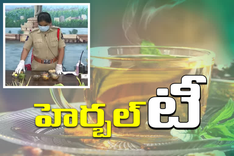 Lake Police Station CI making Herbal Tea at Hyderabad Commissionerate