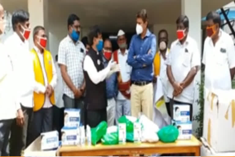 PPE Kits Distribution By Loins Club In Mulugu District