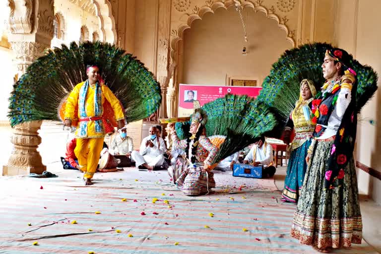 bharatpur news  public awareness of corona  public awareness campaign  bharatpur museum  unlock news  lockdown news  awareness through music