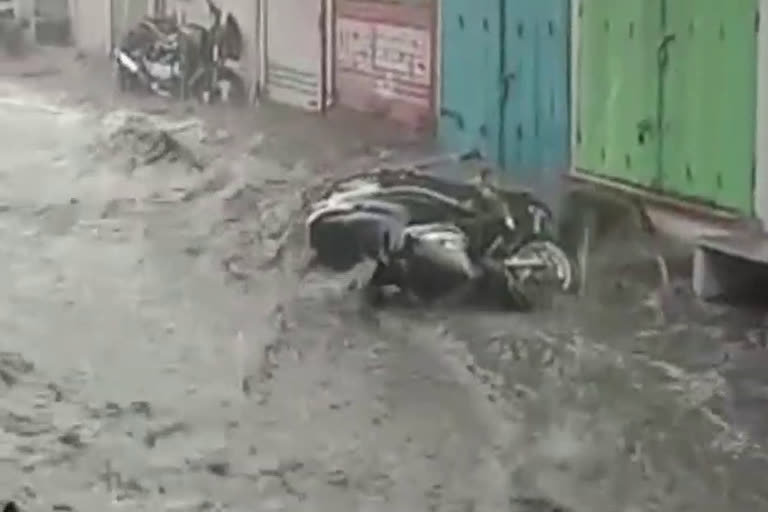 राजस्थान न्यूज,  Heavy rain in Nathdwara,  मूसलाधार बारिश,  Rajsamand news,  rajasthan news,  weather department