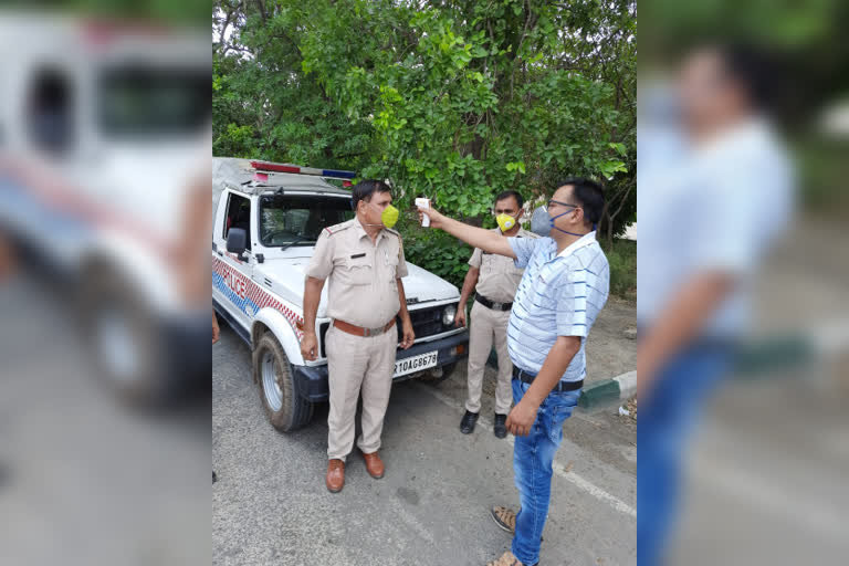 Health checkup of sonipat policemen on duty for Corona