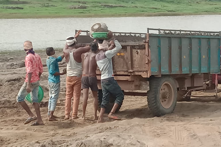 illegal sand mining