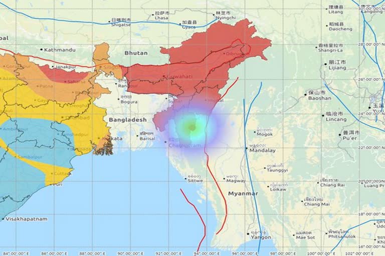 earthquake strikes mizoram