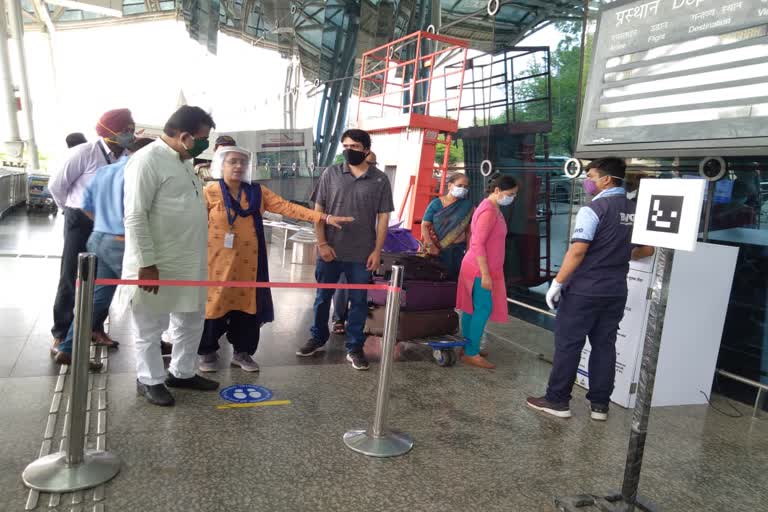 Indias first social distancing device installed at Indore Airport