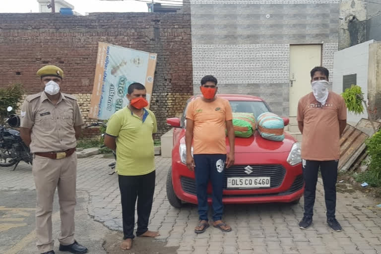 dadri police arrested three hemp smugglers in greater noida