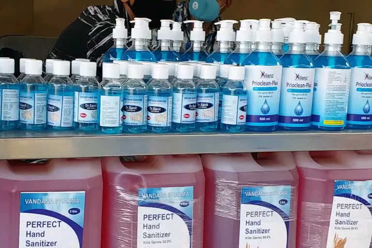 jobless people selling sanitizers in hyderabad