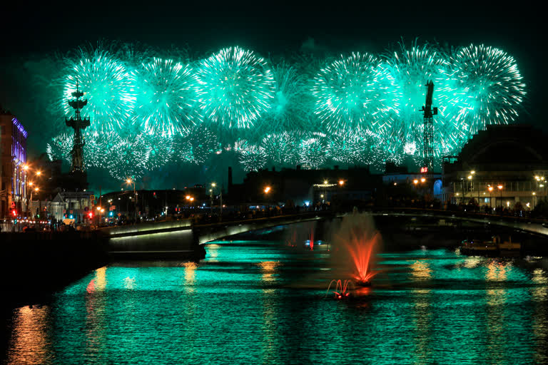 Victory Day fireworks in Moscow